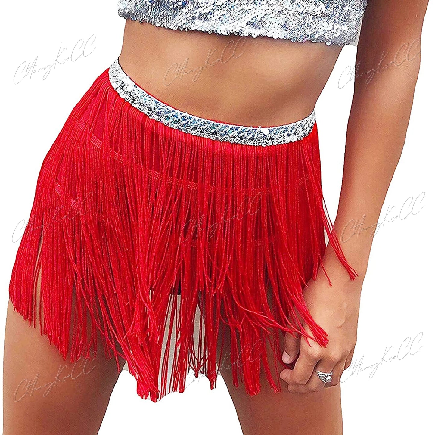 💃 "Fringe Queen Skirt ✨🔥" 9 colores a elegir
