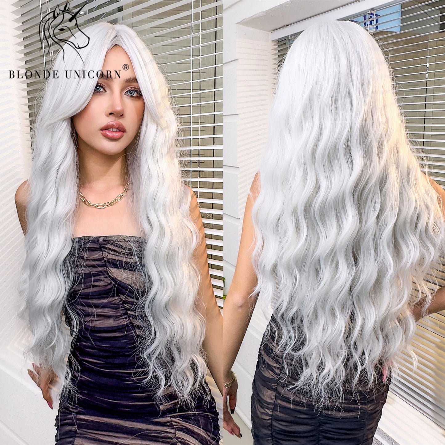 💜 Unicorn Dream 💖Ondas largas para un look místico y vibrante🤟26 variantes