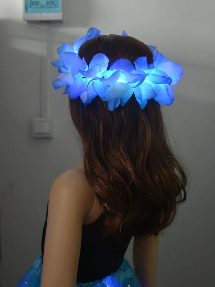 🦋 Diadema LED flower 🧚‍♀️ Mística Nocturna ✨8 colores a elegir