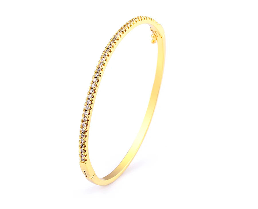💎Bangle Glow — Brazalete Elegancia Cubic Zirconia🌙 2 variantes a elegir