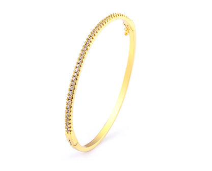💎Bangle Glow — Brazalete Elegancia Cubic Zirconia🌙 2 variantes a elegir