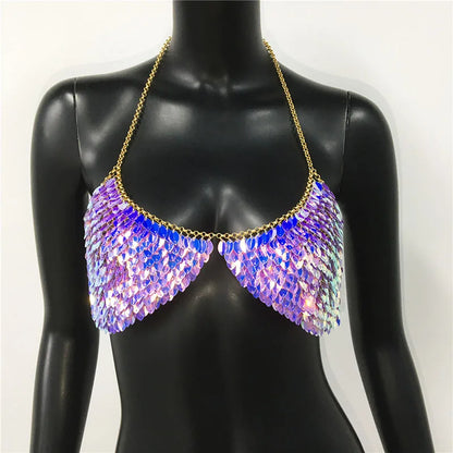 🌈 Rainbow Sequin Top 💖 8 colores a elegir
