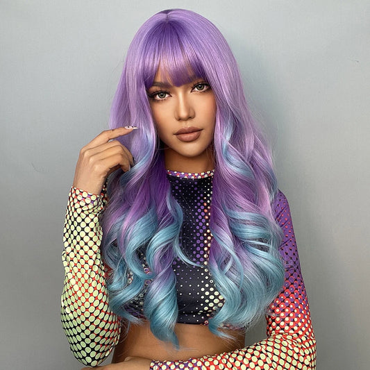💜 Unicorn Dream 💖Ondas largas para un look místico y vibrante🤟26 variantes