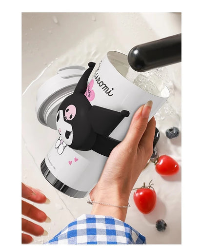 🌟Taza Térmica 520ml Hello Kitty x Kuromi — Cute Rebel 💖 2 variantes a elegir