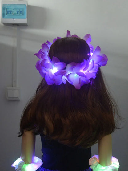 🦋 Diadema LED flower 🧚‍♀️ Mística Nocturna ✨8 colores a elegir