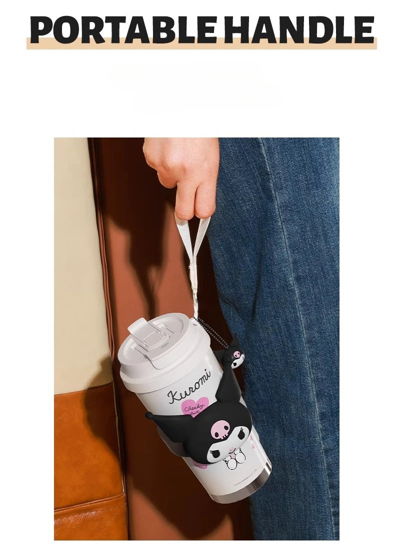 🌟Taza Térmica 520ml Hello Kitty x Kuromi — Cute Rebel 💖 2 variantes a elegir