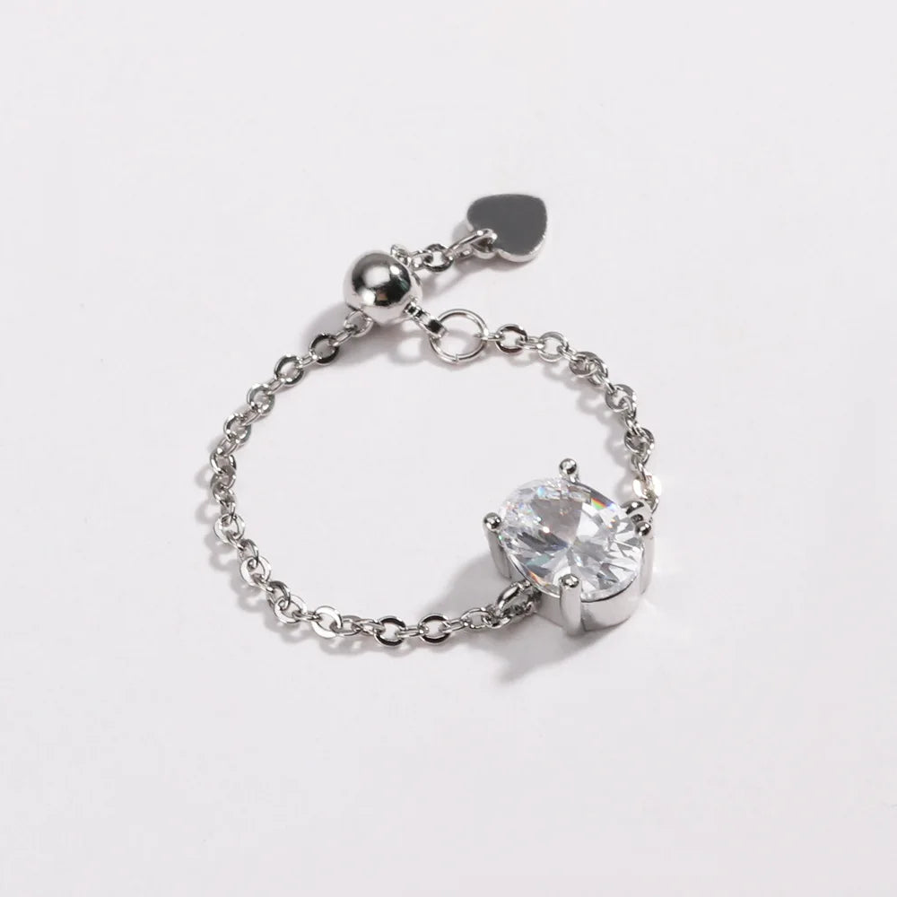 👸Anillo Princess cosmic 🌙 Cadena ajustable 🌈 12 colores a elegir