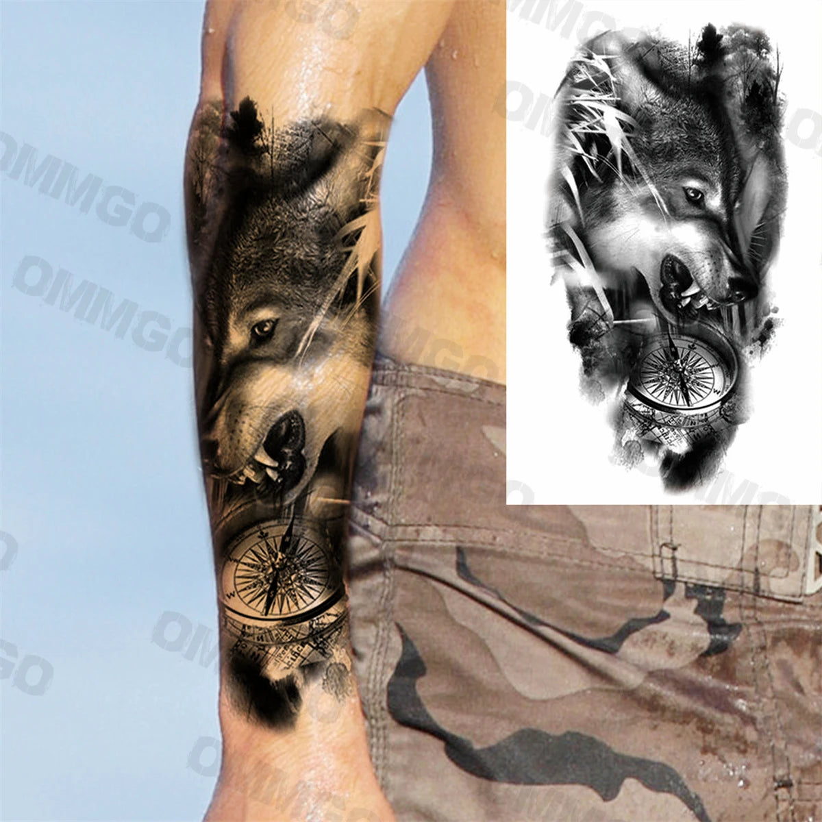 🌺Mandala Moon Tattoo – Tattoo de Espalda Estilo Diosa Tribal 🖤 52 variantes a elegir