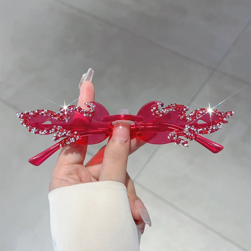 🔥 FireGlam Shades 🕶️ Gafas sin montura efecto fuego en candy colors🔥💋 5 colores a elegir