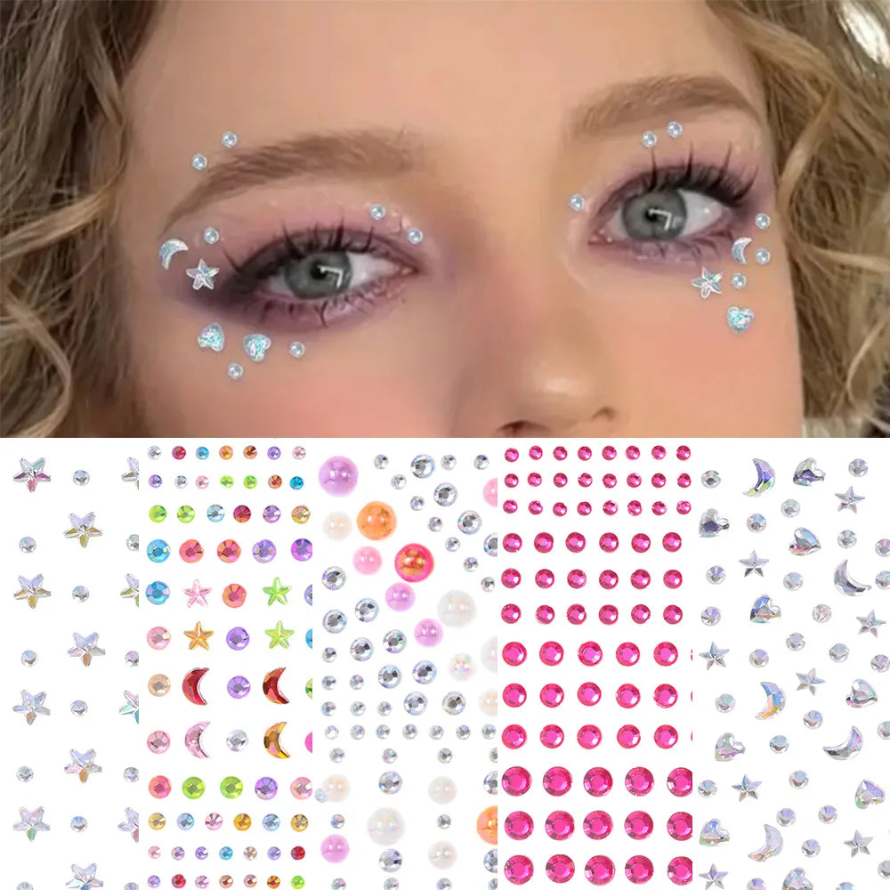 🌟Face Diamonds Deluxe – Cristales para Cara de Diosa 💎✨ 24 variantes a elegir