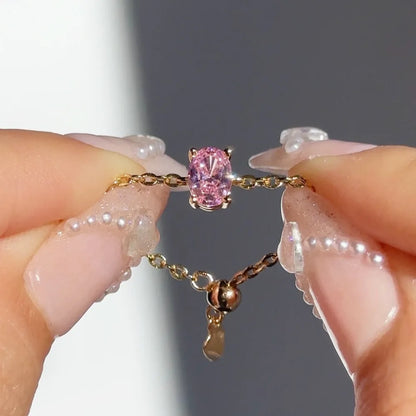 👸Anillo Princess cosmic 🌙 Cadena ajustable 🌈 12 colores a elegir