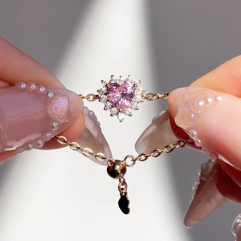 💍Heart Ring Magic 💖 Amor, Color y Poder en Cada Latido ✨Disponible en oro y plata🌈 4 colores a elegir