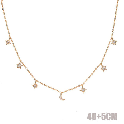 🌟 Disco Drops 💧 Choker Plata 925 con Mini Charms de Zirconia✨ 10 variantes