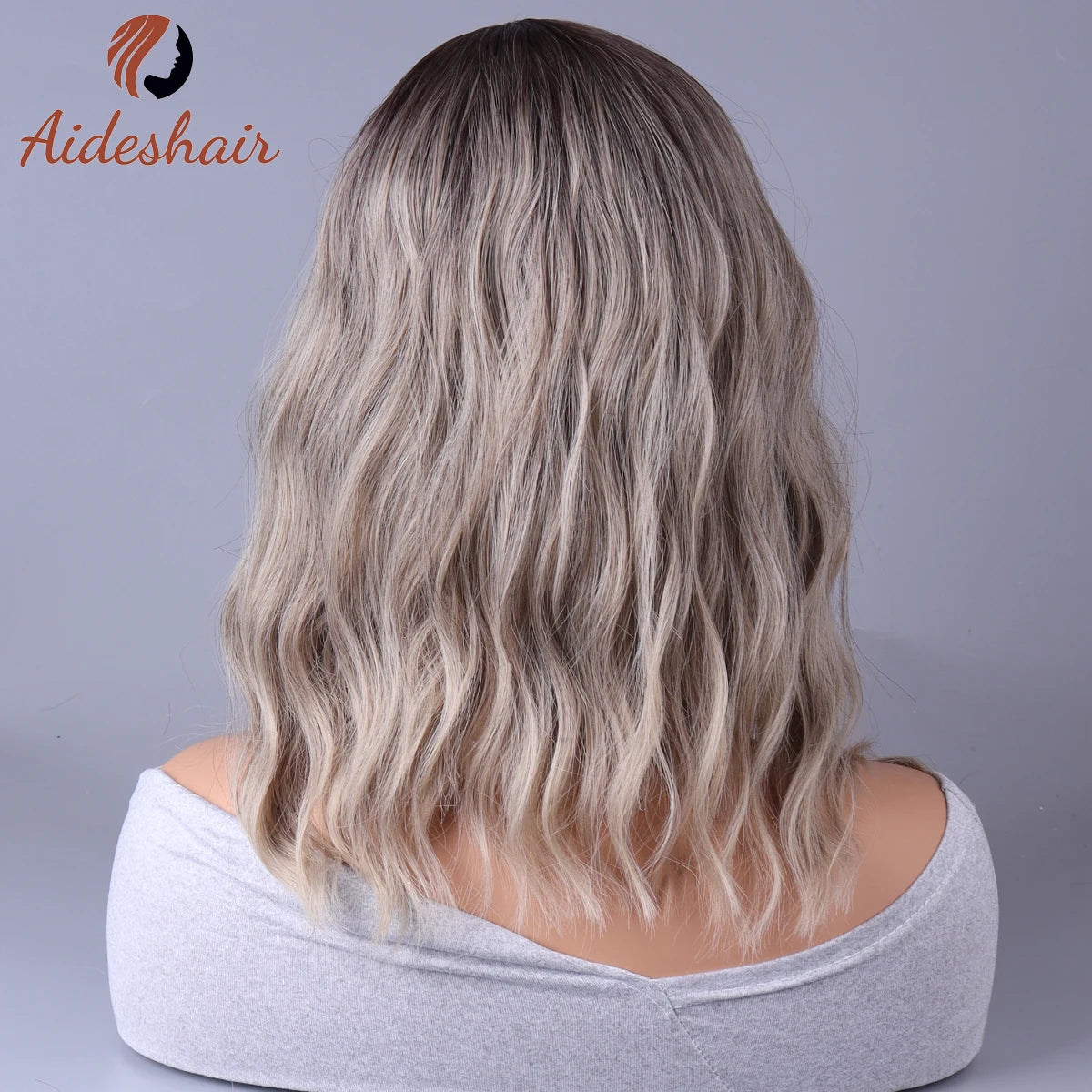 🌙Moonlight Starlet — Melena gris degradada con flequillo 💫 3 variantes a elegir