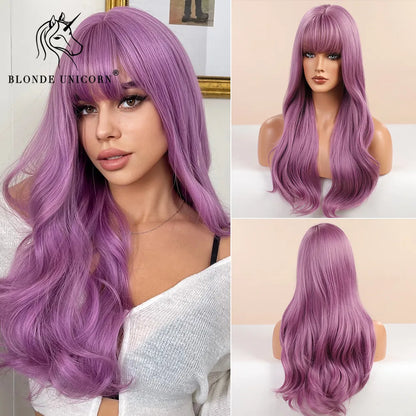 💜 Unicorn Dream 💖Ondas largas para un look místico y vibrante🤟26 variantes