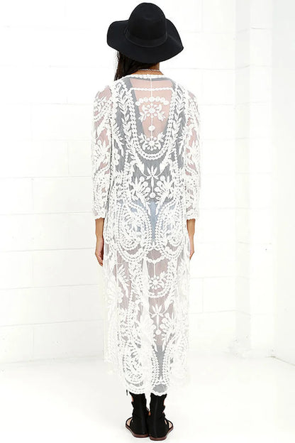 🌸 Boho Dream Kimono — Encanto de Encaje 🌸