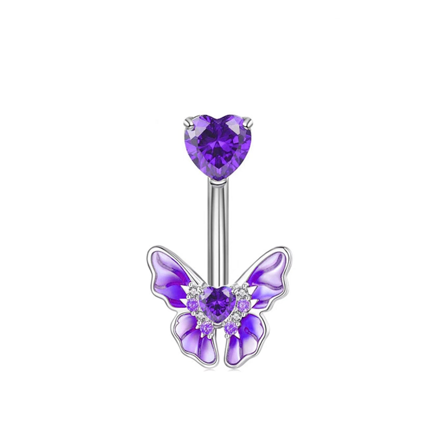🌈 Piercing ombligo Mariposa Rebelde🦋 22 colores a elegir