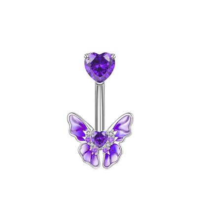 🌈 Piercing ombligo Mariposa Rebelde🦋 22 colores a elegir