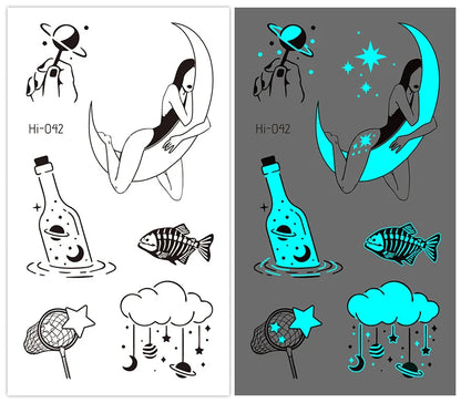 🌙⚡ Glow Spells – Tatuajes Luminosos para Pieles que Hechizan 🌌 45 variantes