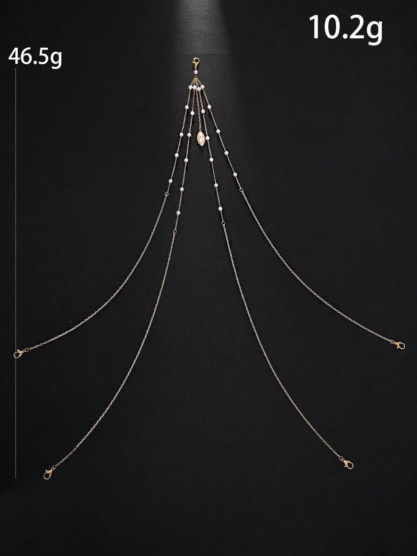 🌟 Pearl Fantasy Body Chain – Cinturón de Perlas + Cadena Fina