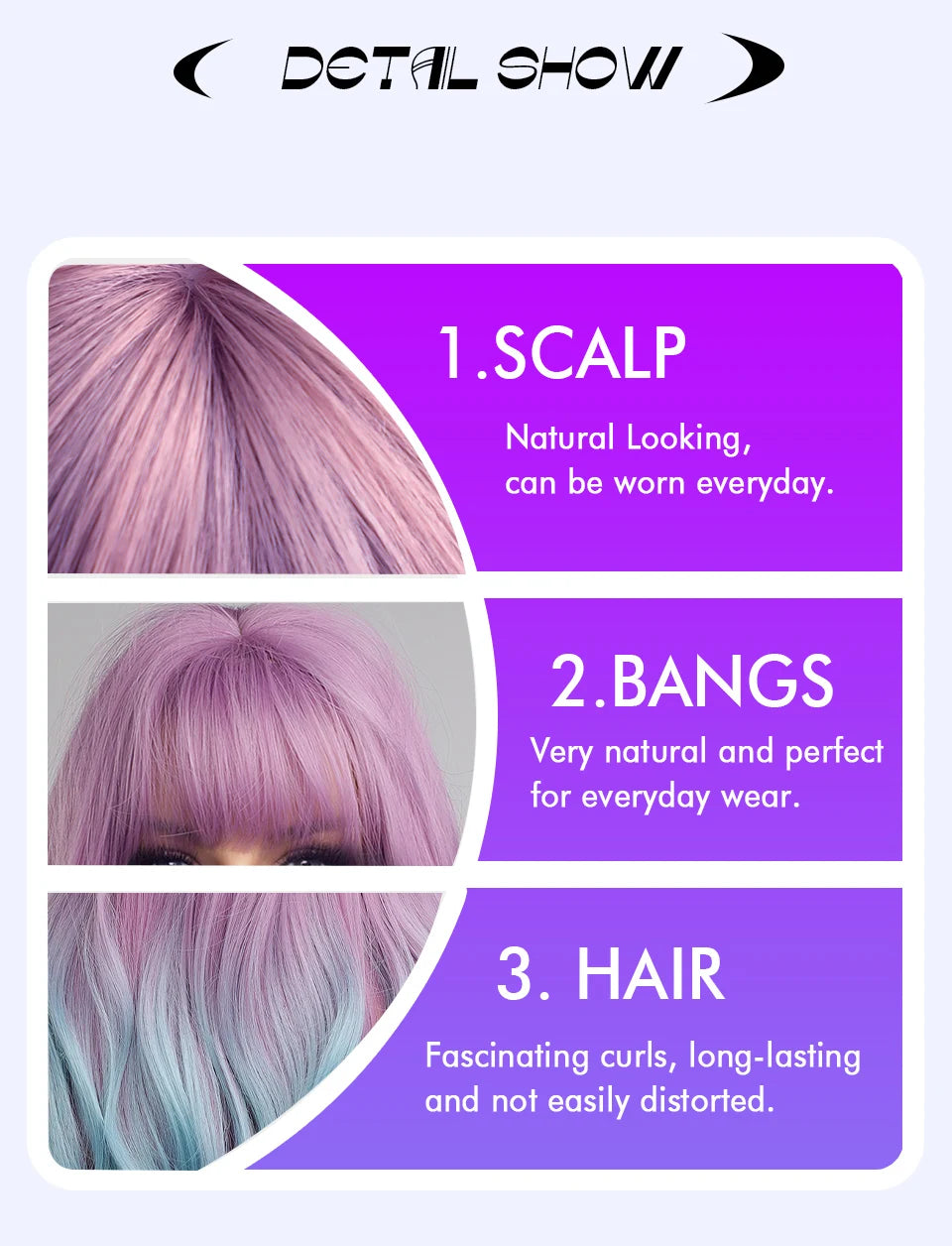 💜 Unicorn Dream 💖Ondas largas para un look místico y vibrante🤟26 variantes