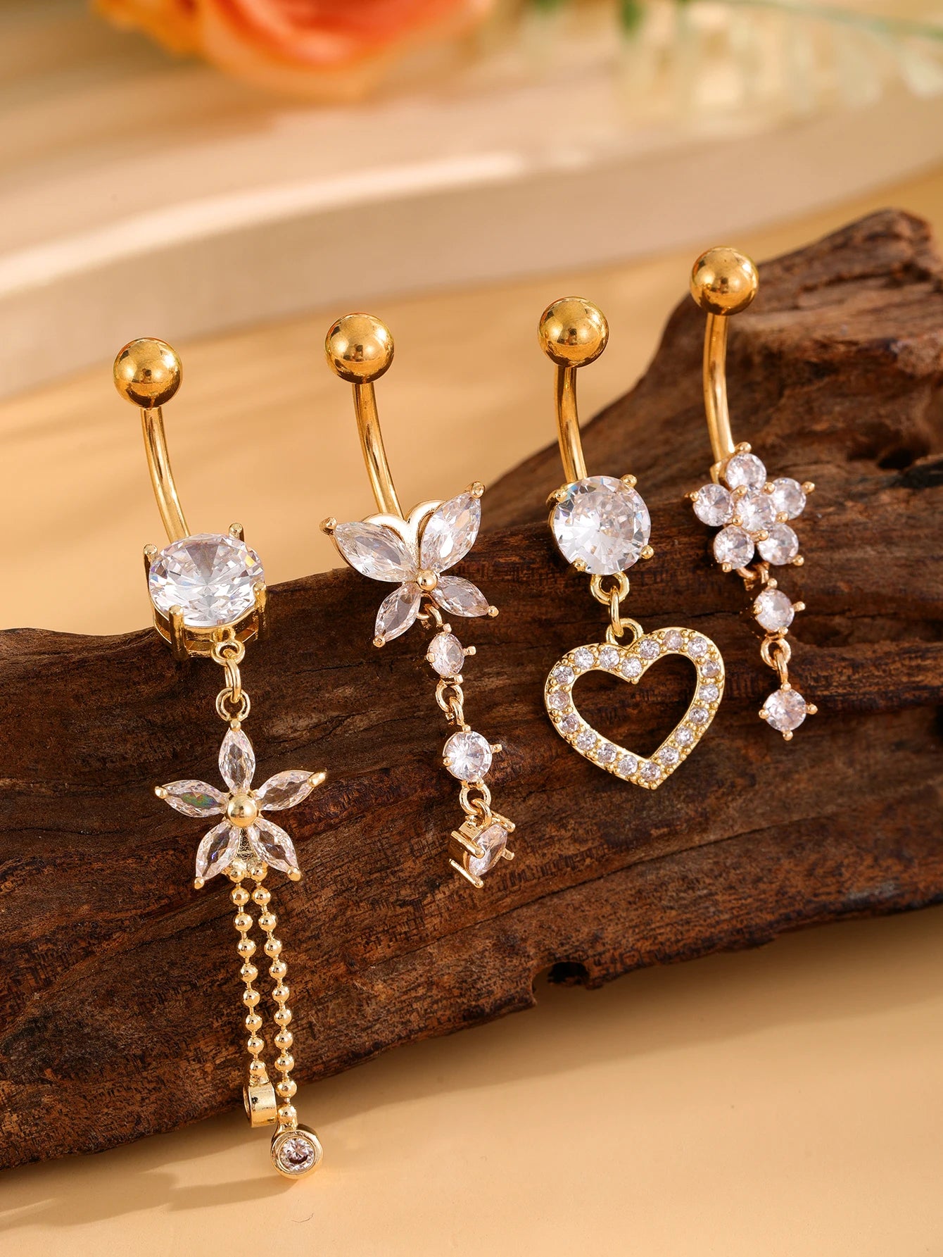 🌸✨ Big Love Belly Ring🦋✨ 15 variantes a elegir