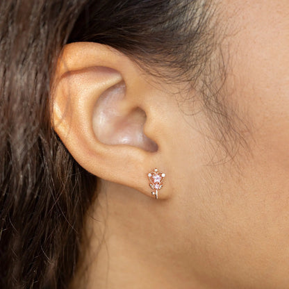 💫Set Pendientes y Collar "Magic Wand" 🧚‍♀️ Estrellas Rosas con Toque de Hada