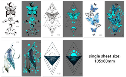 🌙⚡ Glow Spells – Tatuajes Luminosos para Pieles que Hechizan 🌌 45 variantes