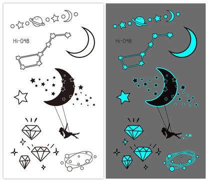 🌙⚡ Glow Spells – Tatuajes Luminosos para Pieles que Hechizan 🌌 45 variantes