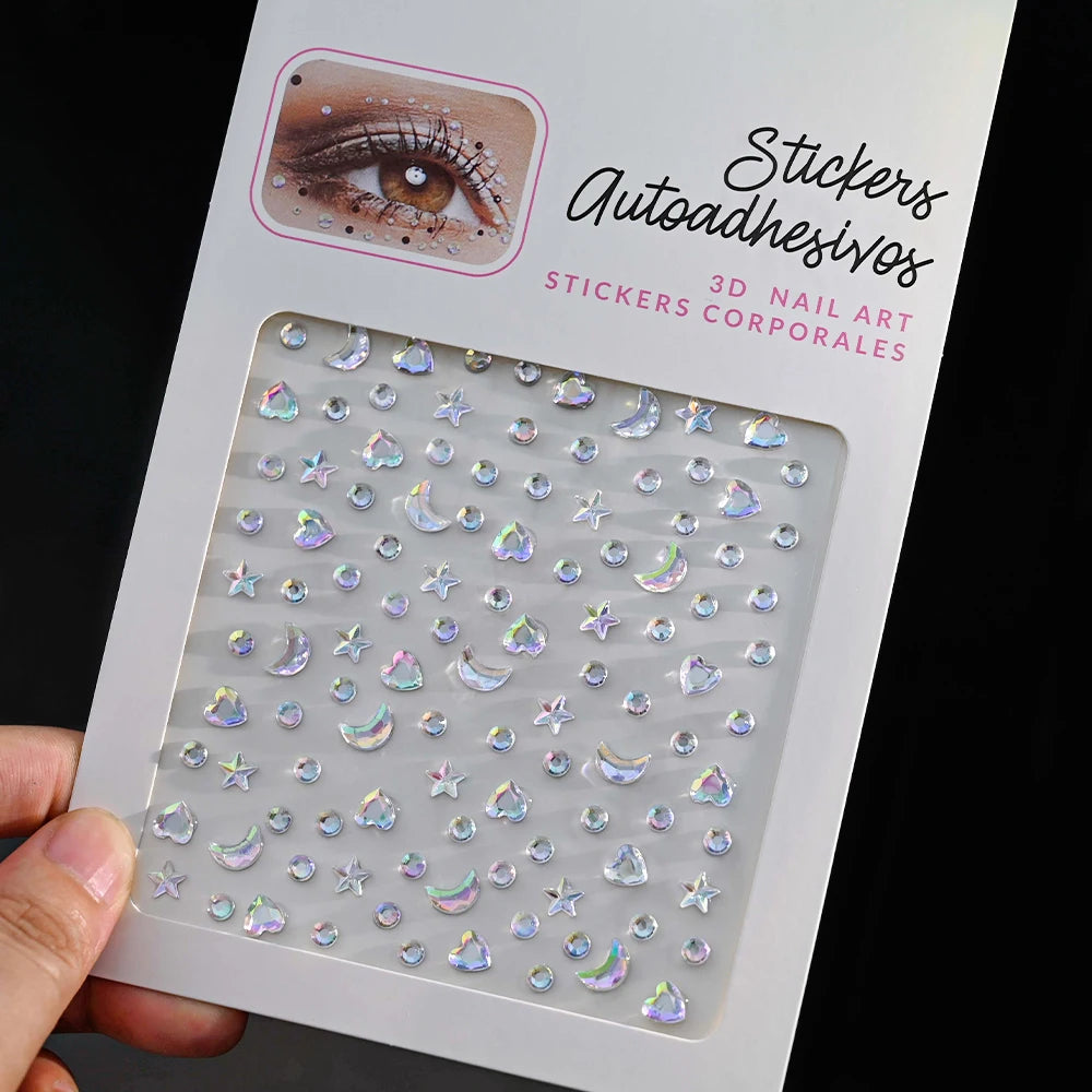 🌟Face Diamonds Deluxe – Cristales para Cara de Diosa 💎✨ 24 variantes a elegir