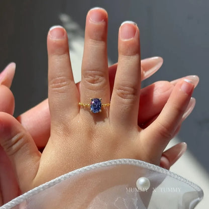 👸Anillo Princess cosmic 🌙 Cadena ajustable 🌈 12 colores a elegir