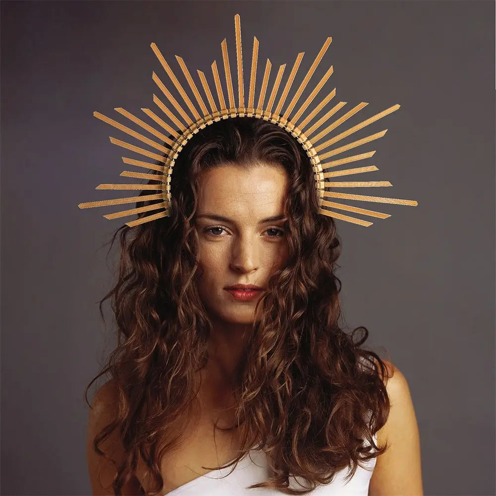 👑Corona Solar Dorada con Rayos 🌞Sunburst Crown