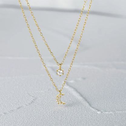 🌜 Collar Moon & Star Layers 🌟14 variantes a elegir