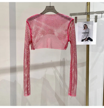 🌟 Crystal Mesh Crop💎