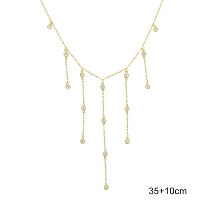 🌟 Disco Drops 💧 Choker Plata 925 con Mini Charms de Zirconia✨ 10 variantes