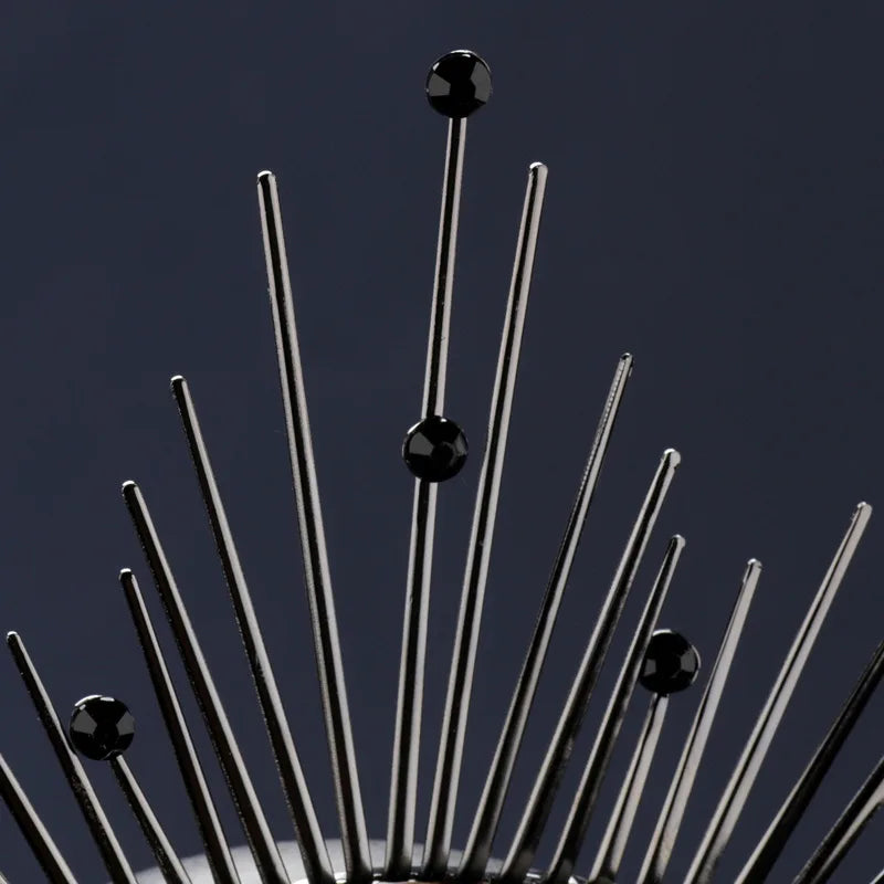 🖤 Halo Gótico Virgen Rebelde 👑 Corona de Oscuridad Sagrada🌘 Disponible en color negro y oro