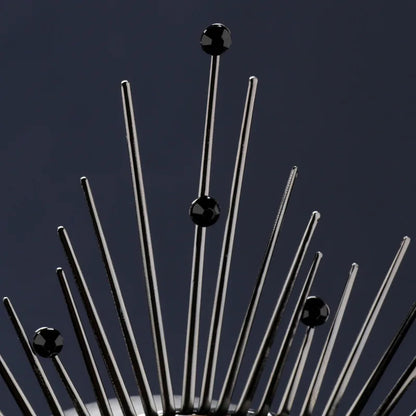 🖤 Halo Gótico Virgen Rebelde 👑 Corona de Oscuridad Sagrada🌘 Disponible en color negro y oro