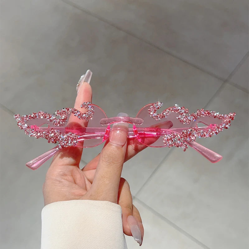 🔥 FireGlam Shades 🕶️ Gafas sin montura efecto fuego en candy colors🔥💋 5 colores a elegir