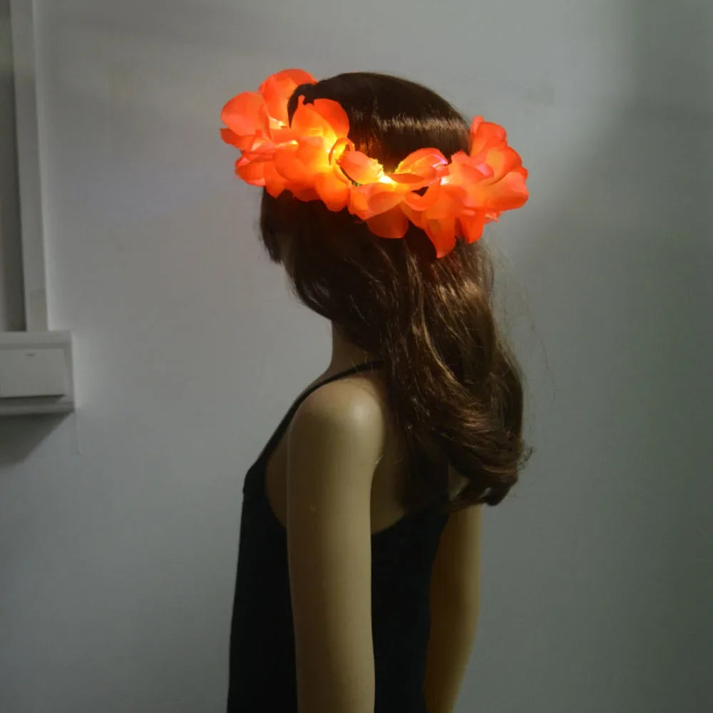 🦋 Diadema LED flower 🧚‍♀️ Mística Nocturna ✨8 colores a elegir