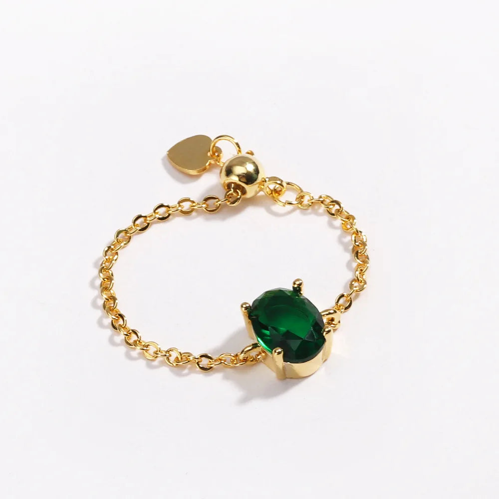 👸Anillo Princess cosmic 🌙 Cadena ajustable 🌈 12 colores a elegir