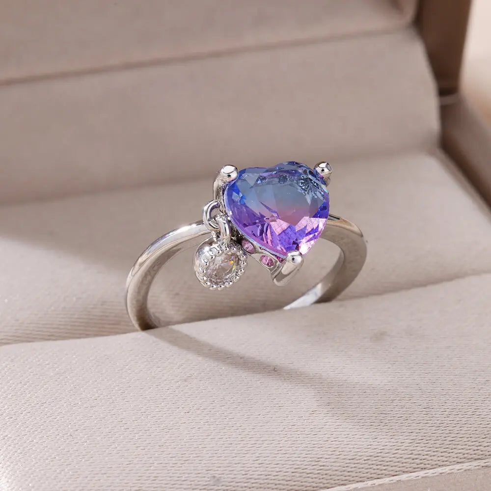 🔥“Zircon Flame Drop” – El Anillo Ajustable que Brilla Como Tu Fuego Interior 💎46 variantes a elegir