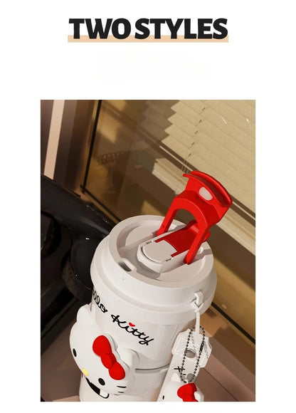 🌟Taza Térmica 520ml Hello Kitty x Kuromi — Cute Rebel 💖 2 variantes a elegir