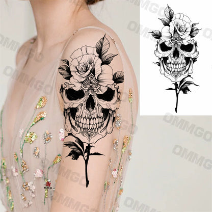 🌺Mandala Moon Tattoo – Tattoo de Espalda Estilo Diosa Tribal 🖤 52 variantes a elegir