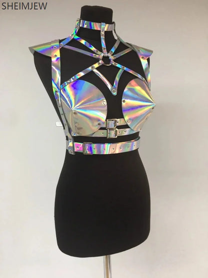 ⚡ Holo Cyber Belt Top 👽
