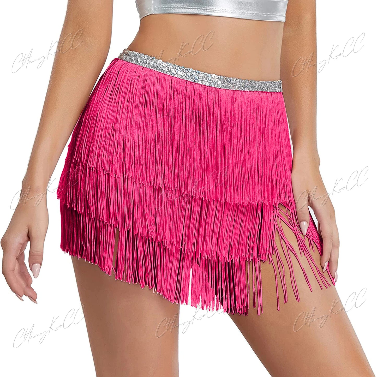 💃 "Fringe Queen Skirt ✨🔥" 9 colores a elegir