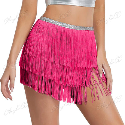 💃 "Fringe Queen Skirt ✨🔥" 9 colores a elegir