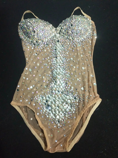 💎 "Crystal Diva Bodysuit ✨💖" 2 colores a elegir