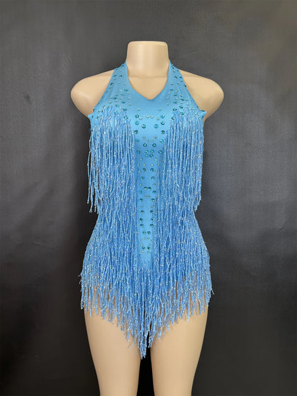 🌌 Stardust Fringe Bodysuit💥 15 colores a elegir