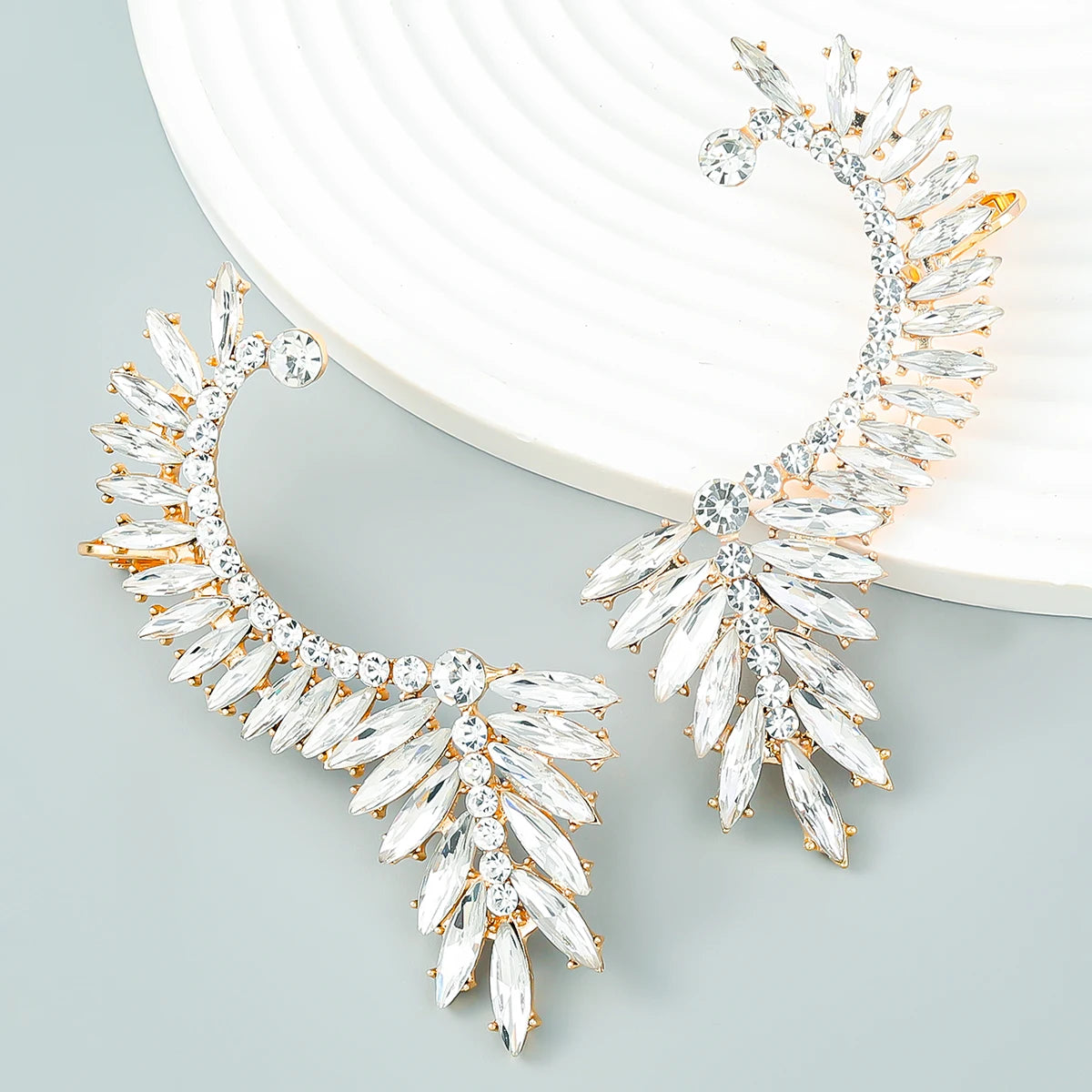 🚀Galactic Baroque 👑 Pendientes de Cristales XL para Diosas Rebeldes💫4 colores a elegir