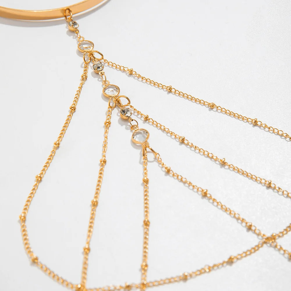 🌟 "Golden Chains" 🔥Brazalete Doble para Brazo con Cadenas de Luz